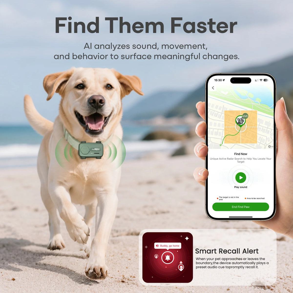 AI Smart Pet Collar Tracker