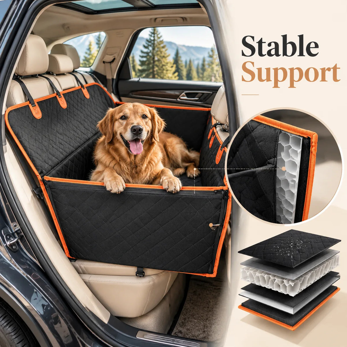 Dog Car Back Seat Extender