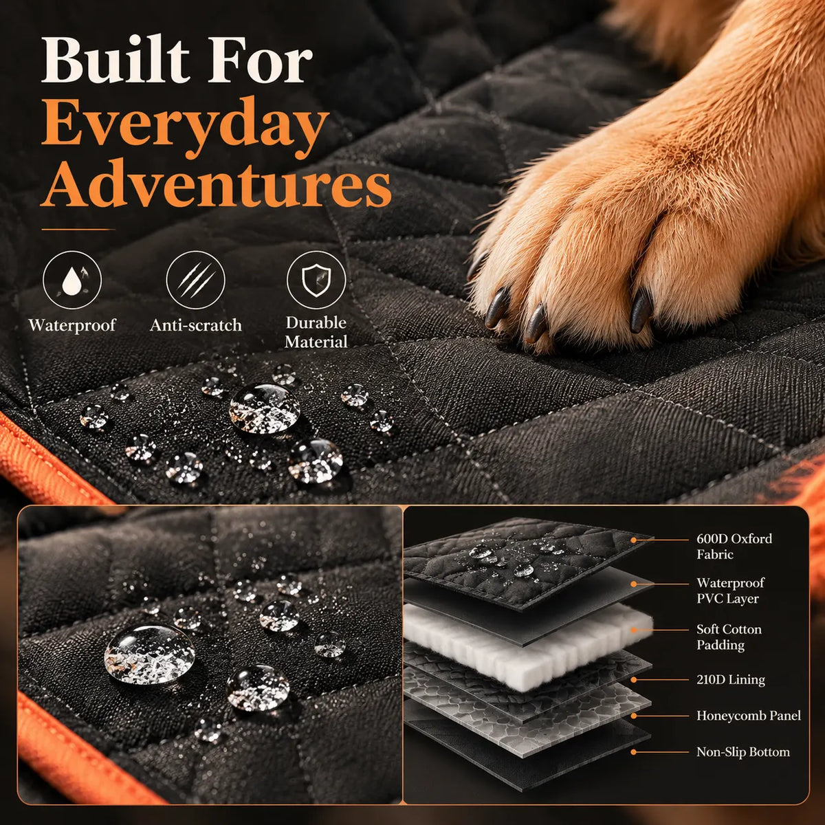 Dog Car Back Seat Extender